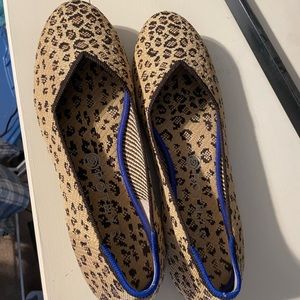 Rothy’s cheetah print flats, EUC